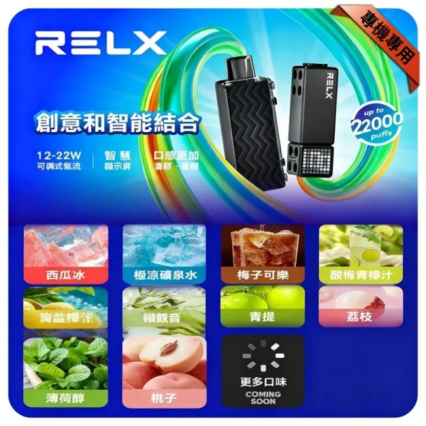 RELX積木 Creator 22000口 悅刻主機煙彈一次性專用 新日期 09