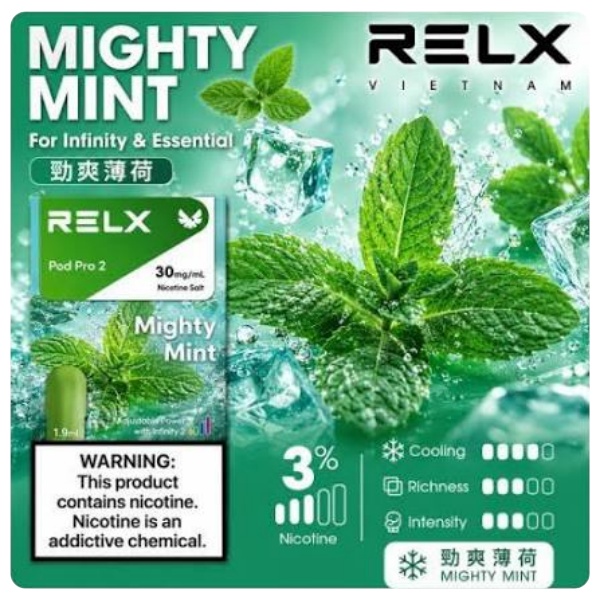 RELX 經典薄荷煙彈深度評測｜柔和涼感